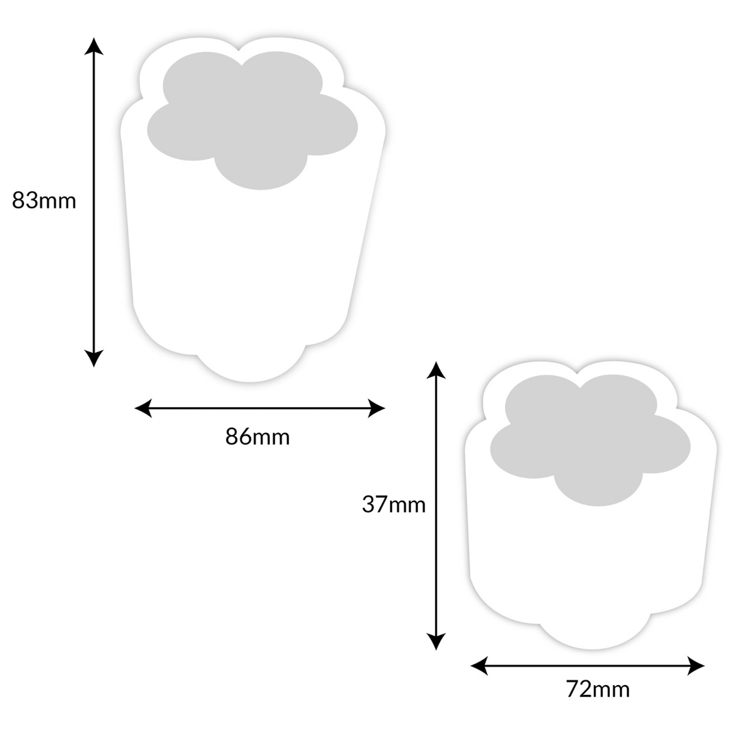 Two Bubble Flower Pot Molds
