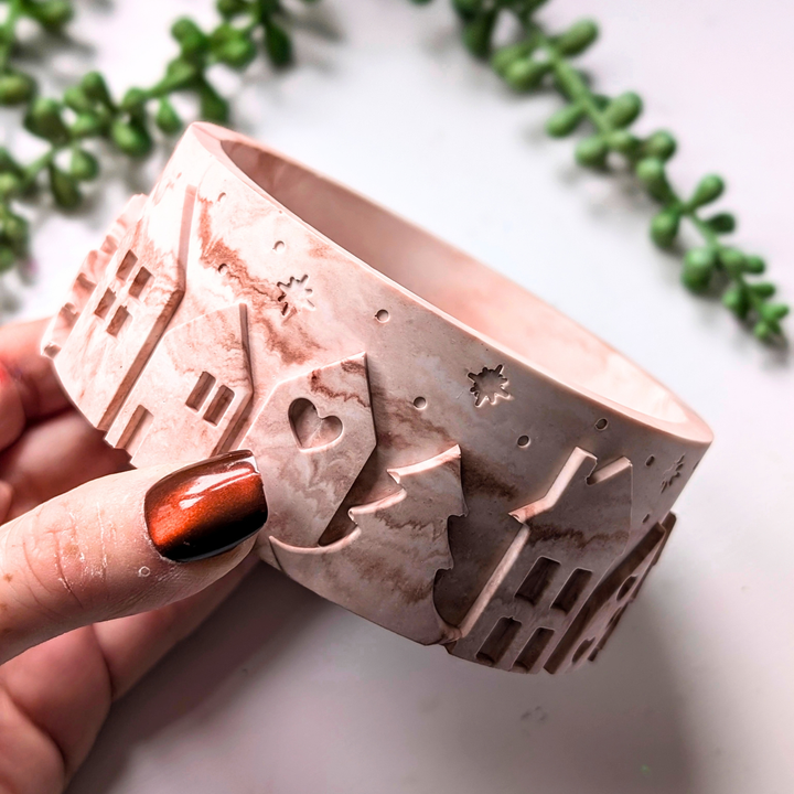Christmas Village Pot Mold