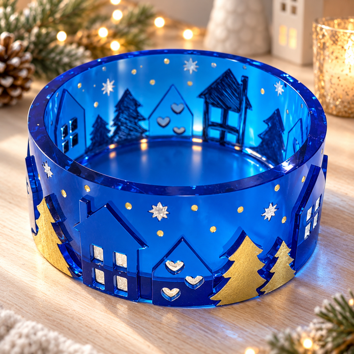 Christmas Village Pot Mold