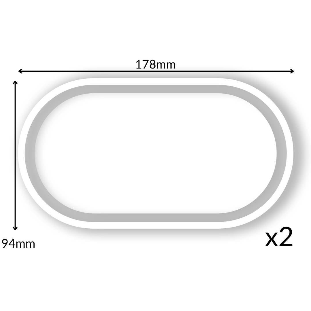 Two Oval Tray Molds