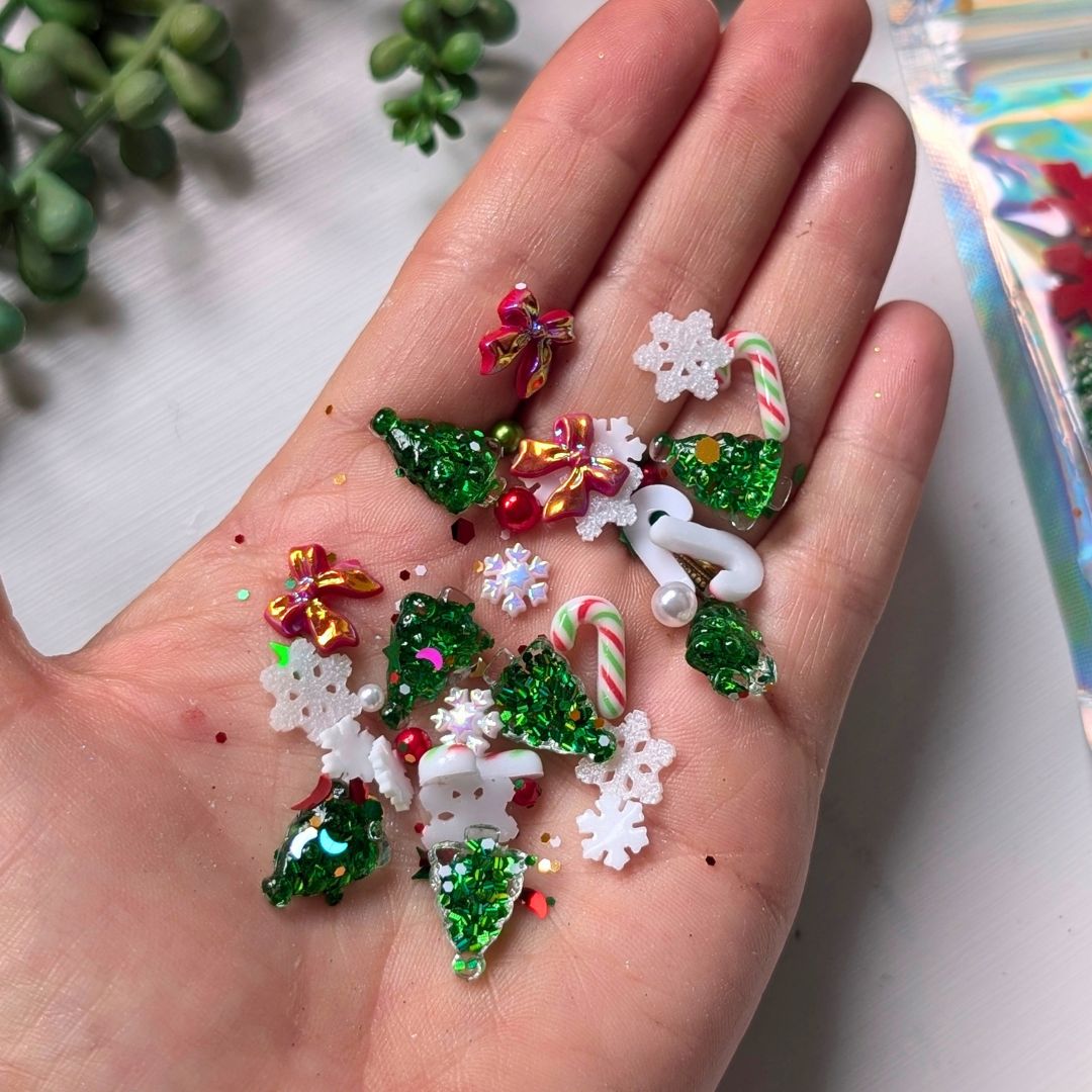 Christmas Charms & Glitter Set