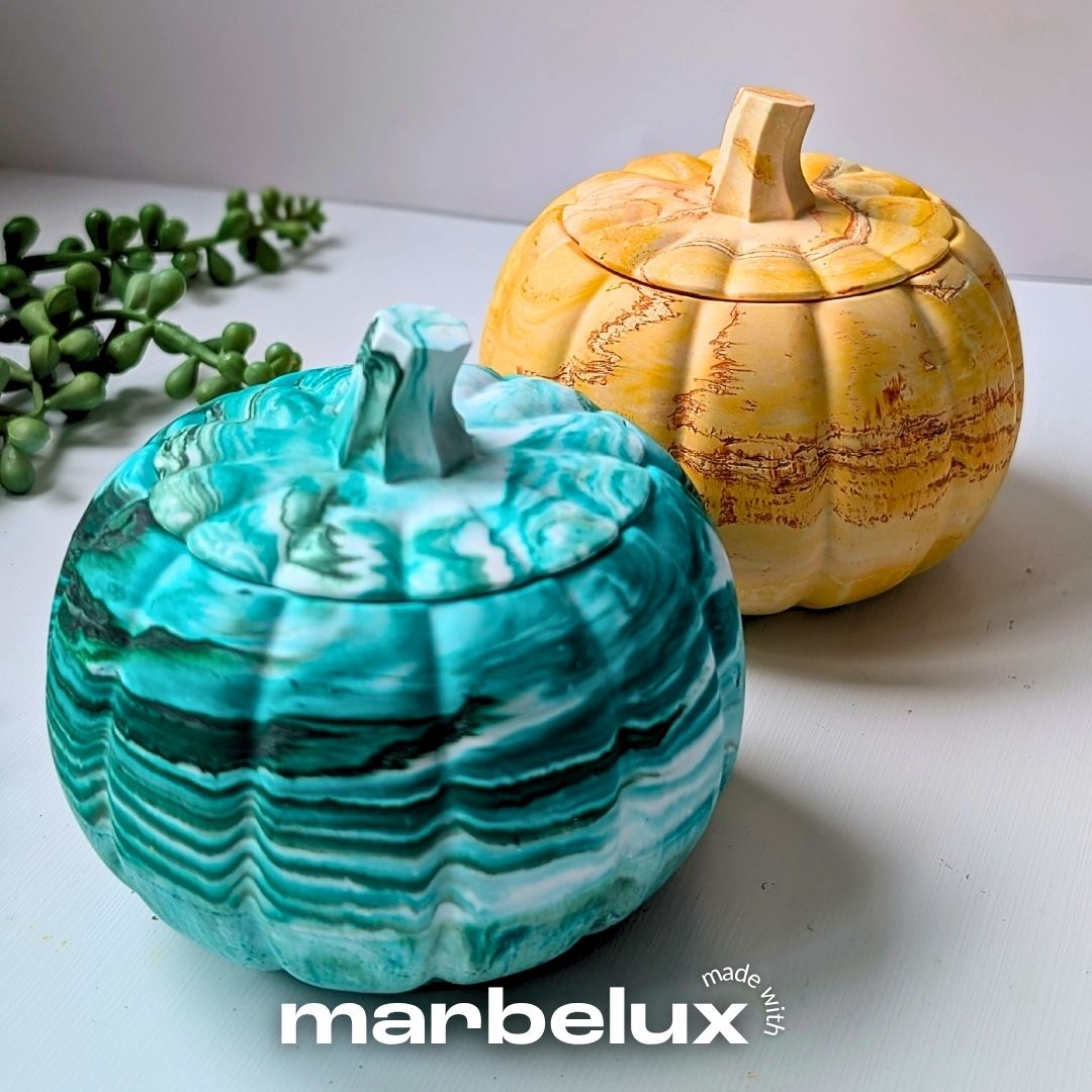 Two Pumpkin Pot Moulds