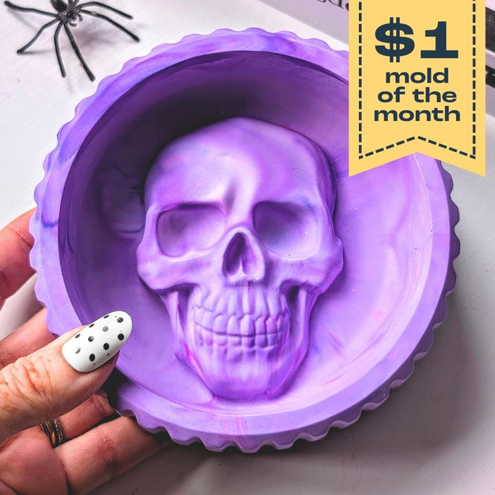 Skull Trinket Dish Mold